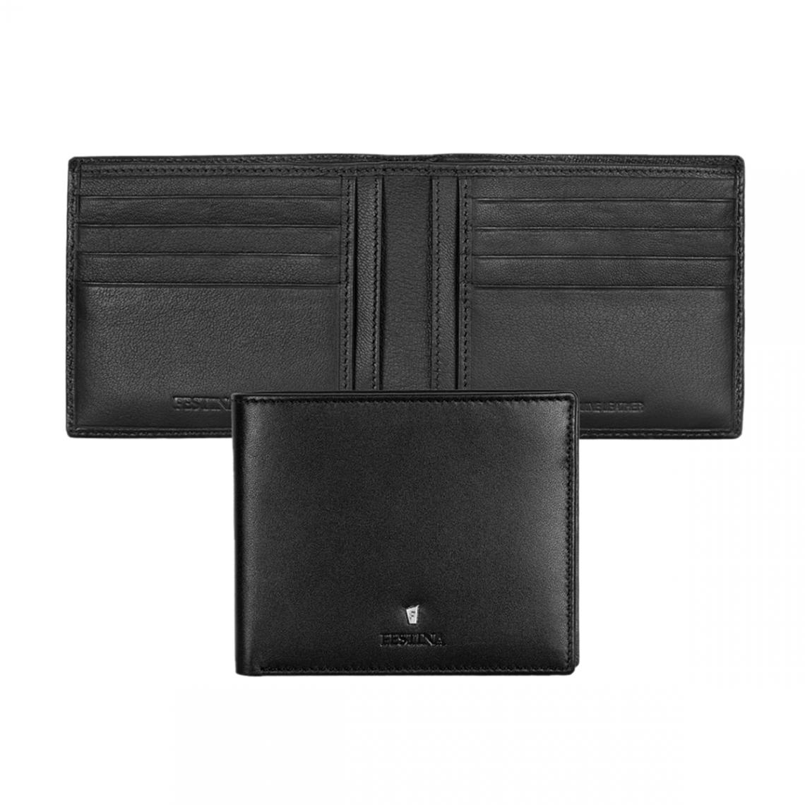 Festina Porte carte en cuir noir 8 cartes